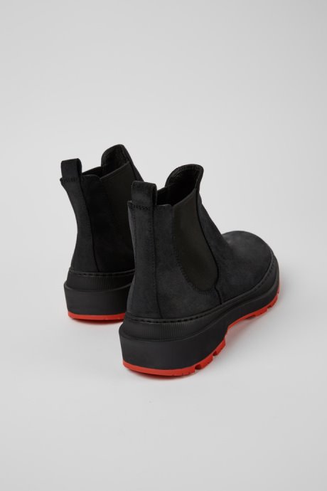Camper Design Brutus Trek Michelin Black Nubuck Ankle Boots For Men