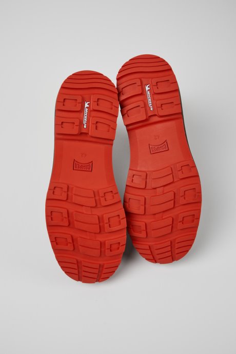 Camper Design Brutus Trek Michelin Black Nubuck Ankle Boots For Men