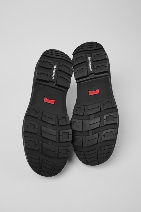 Camper Brutus Trek Michelin Black Leather Ankle Boots For Men New Arrivals