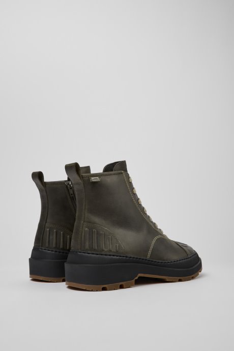 Design Brutus Trek Michelin Dark Green Nubuck Ankle Boots For Men Camper