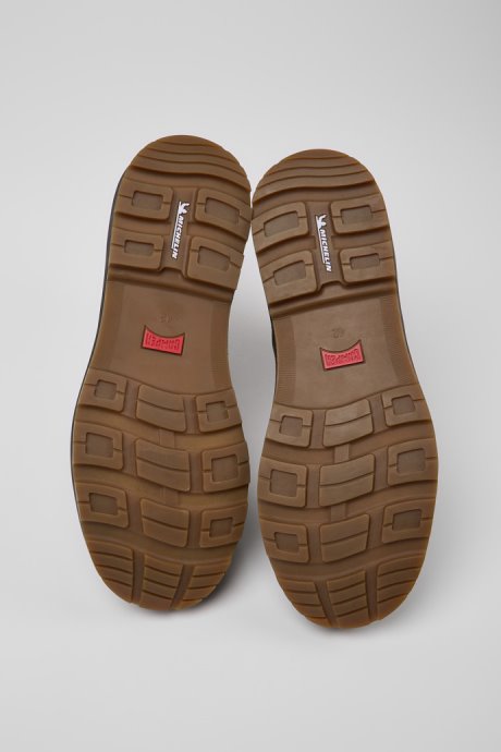 Design Brutus Trek Michelin Dark Green Nubuck Ankle Boots For Men Camper