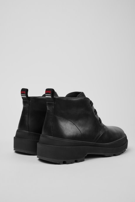 Brutus Trek Gore-Tex Black Leather Ankle Boots For Men Exclusive Camper