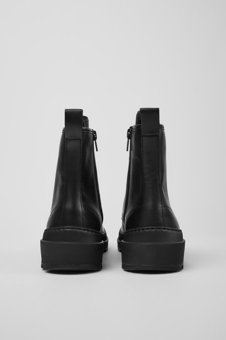 Brutus Trek Michelin Black Leather Ankle Boots For Men Exclusive Camper