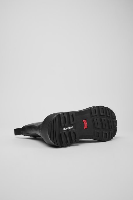 Brutus Trek Michelin Black Leather Ankle Boots For Men Exclusive Camper