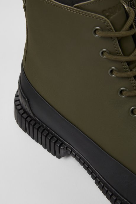 Pix Smart Khaki Lace Up Boot For Men Exclusive Camper