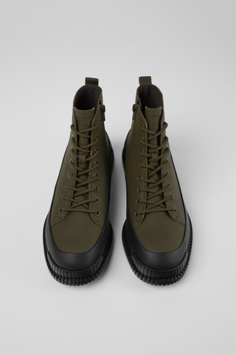 Pix Smart Khaki Lace Up Boot For Men Exclusive Camper