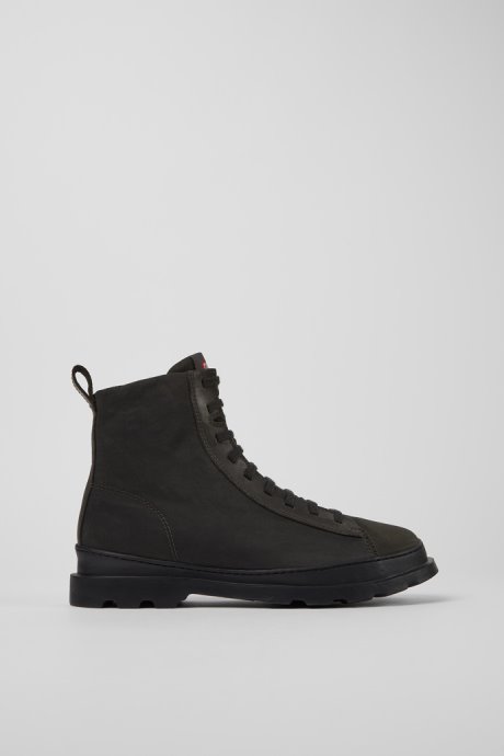 Brutus Dark Gray Textile And Nubuck Ankle Boots For Men Camper New Arrivals