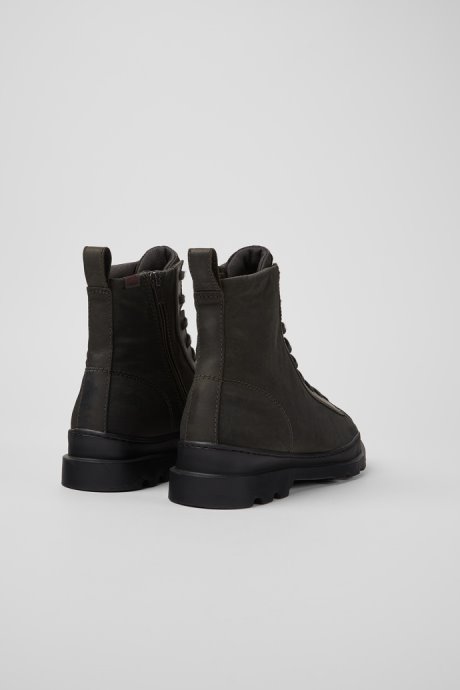 Brutus Dark Gray Textile And Nubuck Ankle Boots For Men Camper New Arrivals