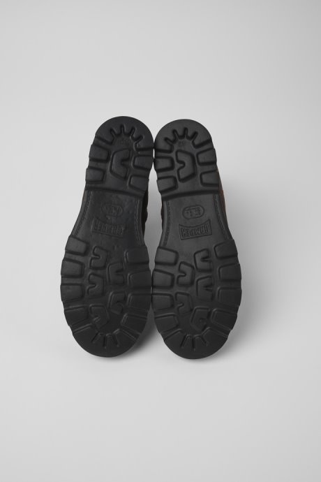 Exclusive Camper Brutus Brown Textile And Leather Ankle Boots For Men