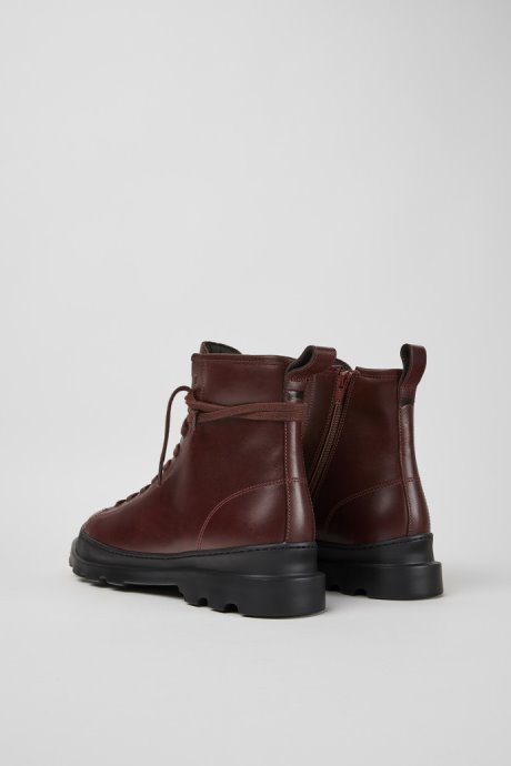Exclusive Camper Brutus Burgundy Leather Lace-Up Boots