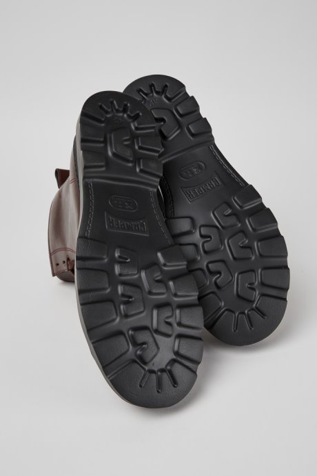 Exclusive Camper Brutus Burgundy Leather Lace-Up Boots