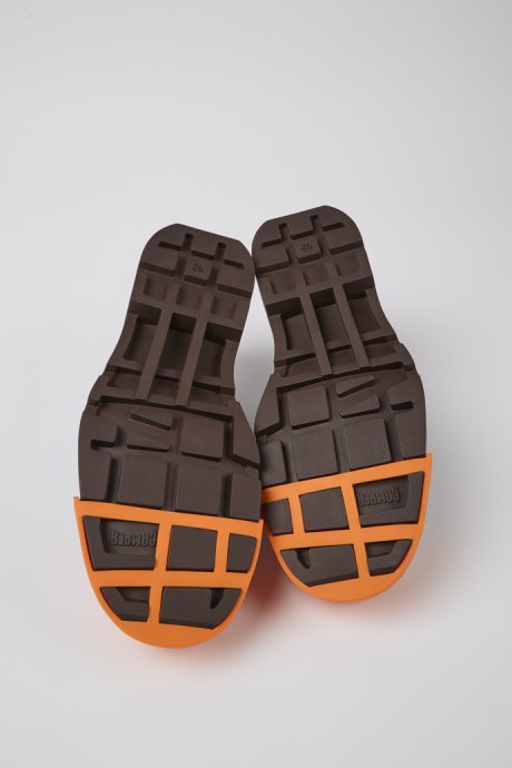 Exclusive Camper Junction Dark Brown Leather Shoes For Men