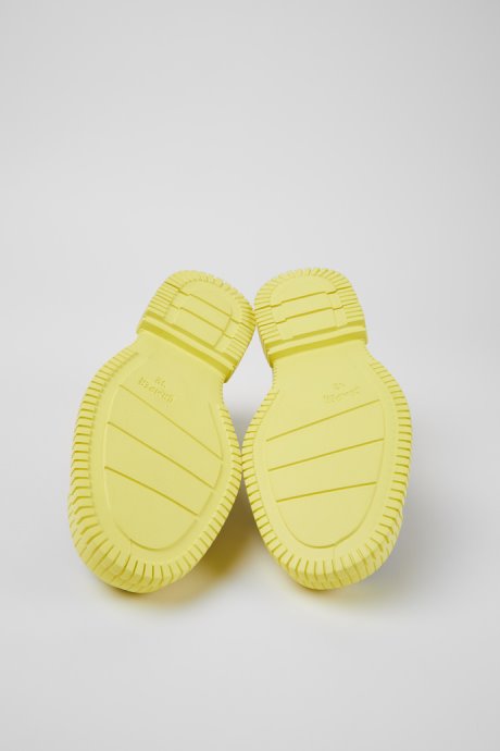 Pix Black And Yellow Leather Lace-Up Shoes For Men Exclusive Camper