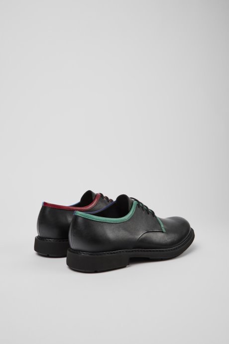 Exclusive Camper Twins Black Leather Lace-Up Shoes For Men