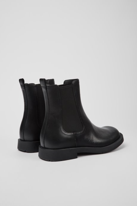 Mil 1978 Black Leather Chelsea Boots For Men Camper New Arrivals