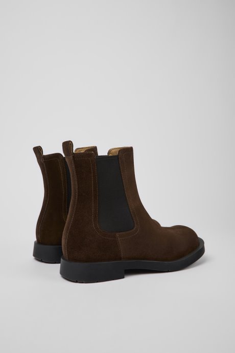 Camper Mil 1978 Brown Nubuck Chelsea Boots For Men New Arrivals