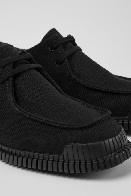 Camper Design Pix Black Recycled Cotton Shoes For Men