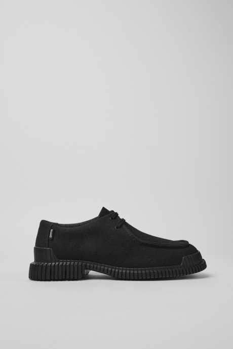 Camper Design Pix Black Recycled Cotton Shoes For Men