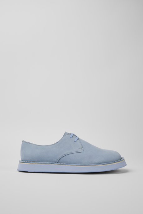 Brothers Polze Blue Leather Shoes For Men Camper New Arrivals
