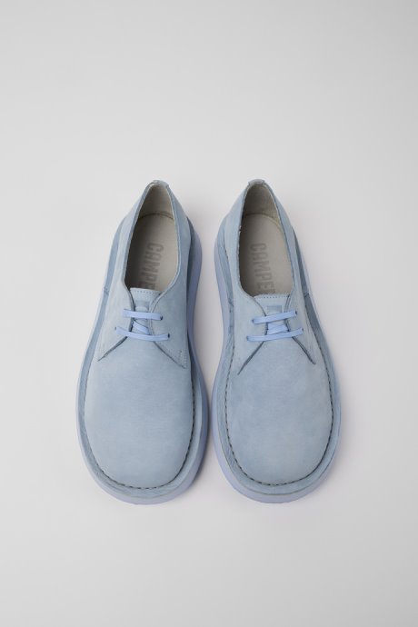 Brothers Polze Blue Leather Shoes For Men Camper New Arrivals