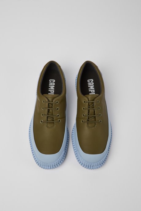 Pix Green And Blue Leather Men's Shoes Exclusive Camper
