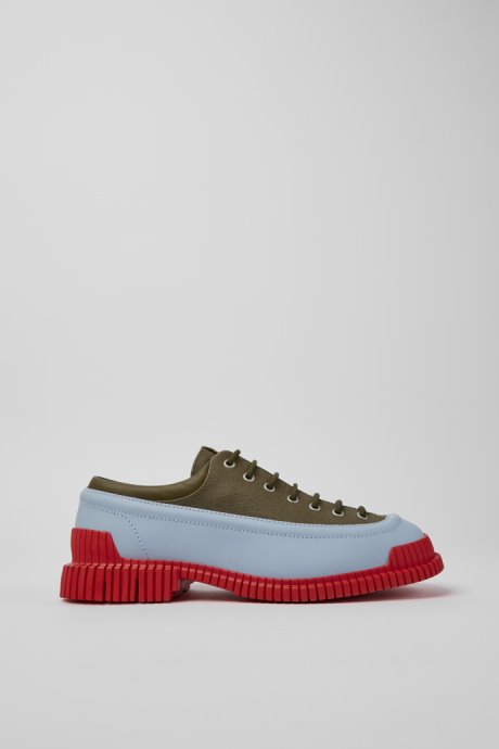 Camper Pix Green And Blue Lace-Up Men's Shoes New Arrivals