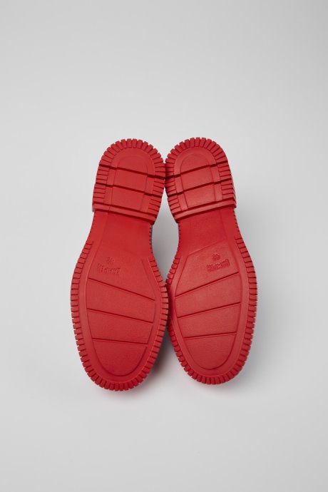 Camper Pix Green And Blue Lace-Up Men's Shoes New Arrivals