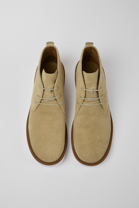 Wagon Beige Nubuck Men's Shoes Camper New Arrivals