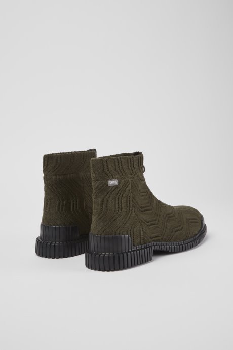 Pix Tencel Dark Green Zip Boots For Men Exclusive Camper