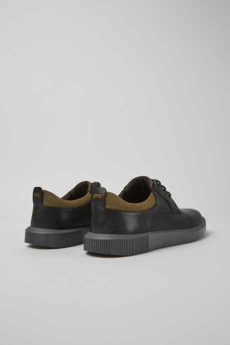 Design Bill Black Leather Lace Up Shoes Camper