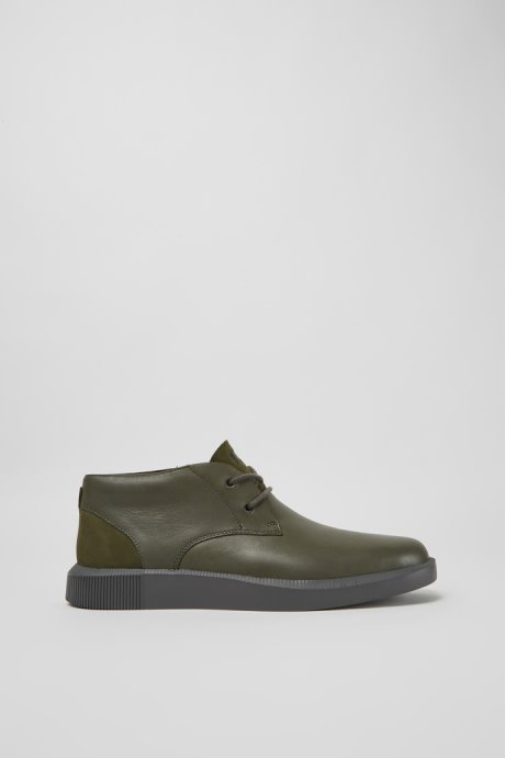 Camper Bill Green Leather Shoes For Men New Arrivals