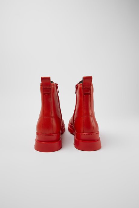 Brutus Red Leather Lace-Up Boots Camper New Arrivals