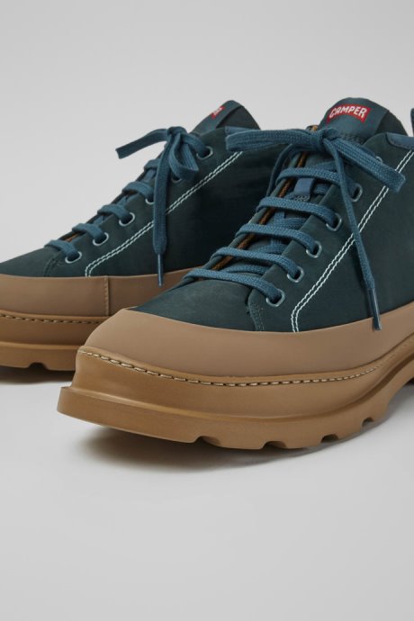 Design Brutus Green Ankle Boots For Men Camper