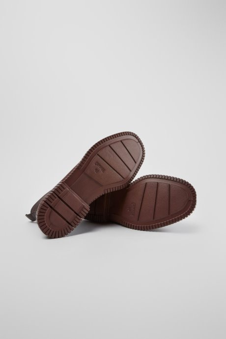 Camper Pix Burgundy Lace-Up Leather Boots New Arrivals