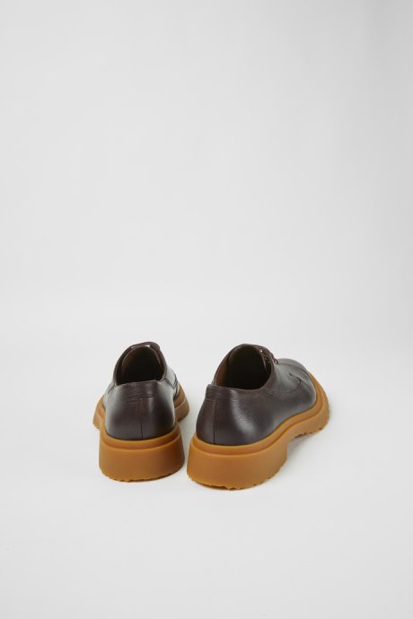 Camper Design Walden Dark Brown Leather Lace-Up Shoes
