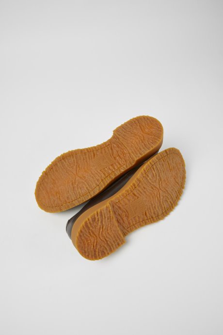 Camper Design Walden Dark Brown Leather Lace-Up Shoes