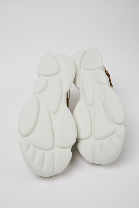 Camper Twins Multicolored Leather And Textile Sneakers For Men New Arrivals