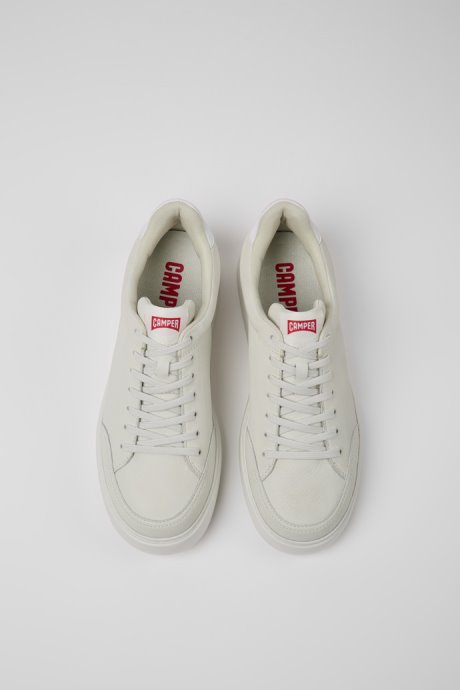 Runner K21 White Non-Dyed Leather Sneakers For Men Camper New Arrivals