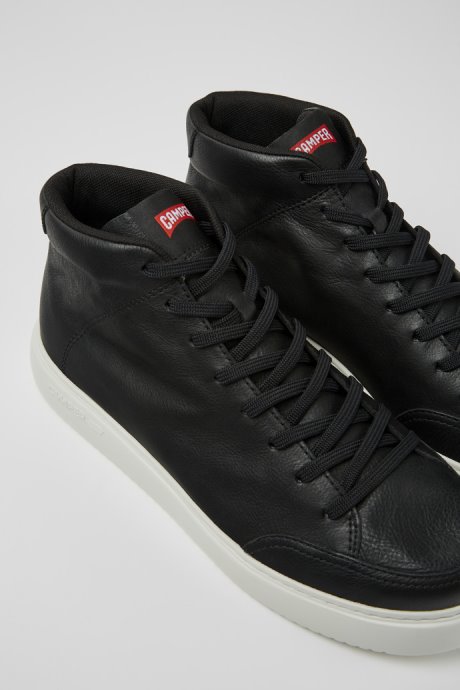 Camper Runner K21 Black Leather Sneakers For Men New Arrivals