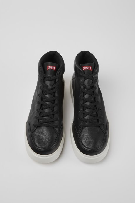 Camper Runner K21 Black Leather Sneakers For Men New Arrivals