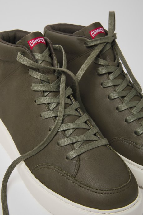 Runner K21 Green Leather Sneakers For Men Camper New Arrivals