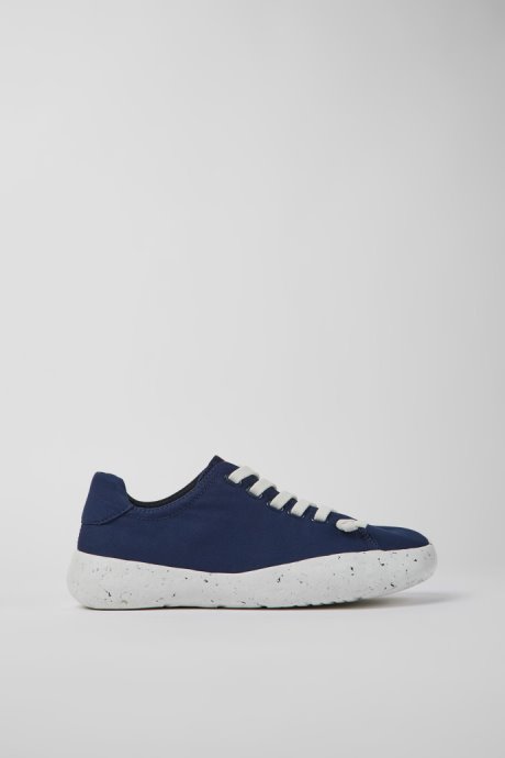 Camper Peu Stadium Blue Textile Sneakers For Men New Arrivals