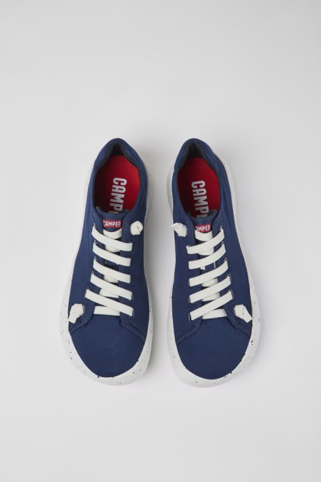 Camper Peu Stadium Blue Textile Sneakers For Men New Arrivals