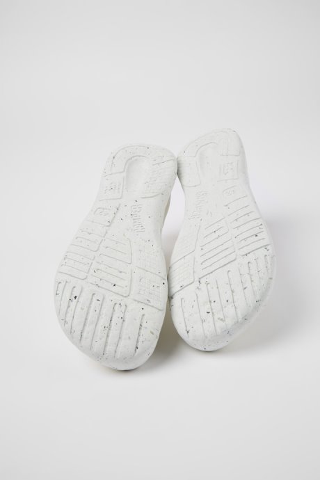 Peu Stadium White Textile Sneakers For Men Exclusive Camper