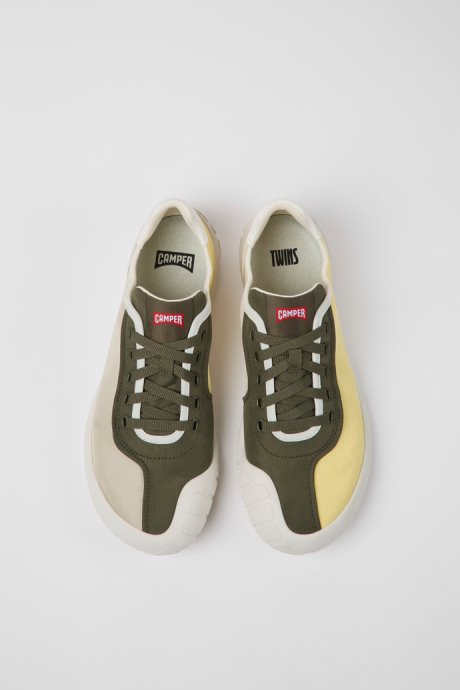 Exclusive Camper Twins Multicolored Textile Sneakers For Men