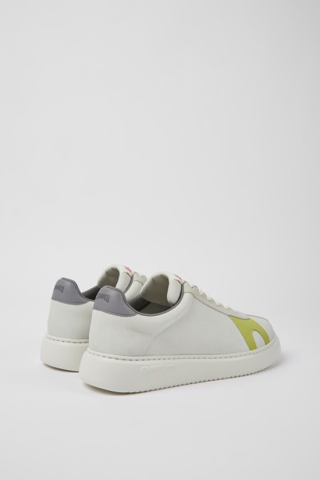 Runner K21 White Non-Dyed Leather And Nubuck Sneakers For Men Exclusive Camper