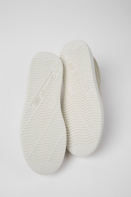 Camper Design Twins Gray Leather And Nubuck Sneakers For Men