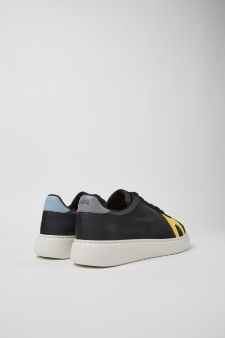 Camper Twins Black Leather And Nubuck Sneakers For Men New Arrivals
