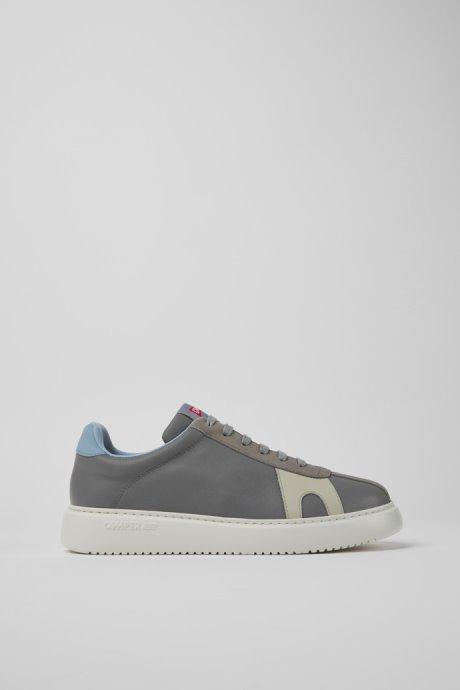 Exclusive Camper Runner K21 Gray Leather And Nubuck Sneakers For Men