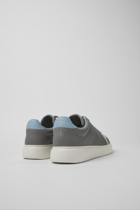 Exclusive Camper Runner K21 Gray Leather And Nubuck Sneakers For Men
